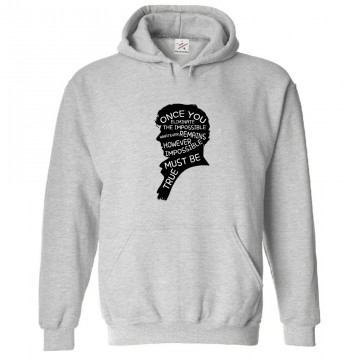 Once You Eliminate The Impossible Whatever Remains However Impossible Must Be True Sherlock Unisex Classic Kids and Adults Pullover Hoodie for Crime Movie Lovers